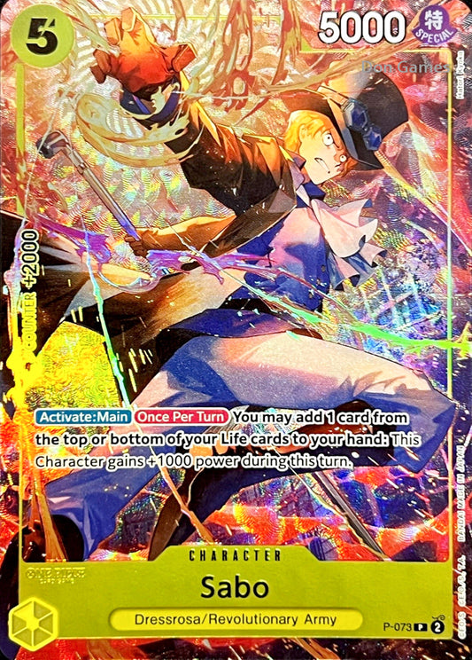 P-073 Sabo Character Card Best Selection Vol. 3
