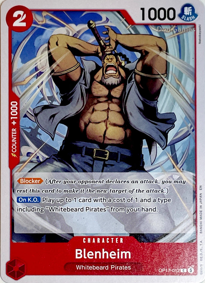 OP17-012 Blenheim Character Card