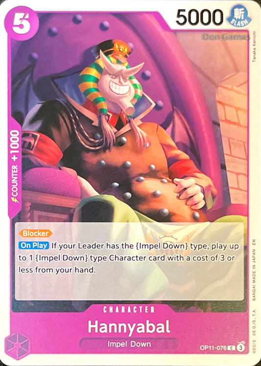 OP11-076 Hannyabal Character Card