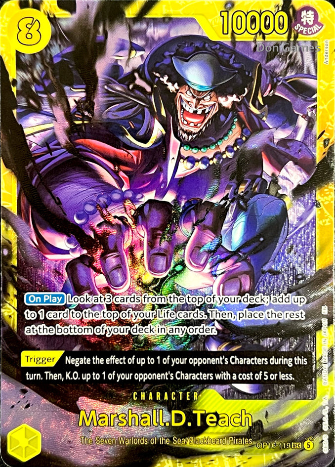 OP16-119 Marshall. D. Teach Character Card