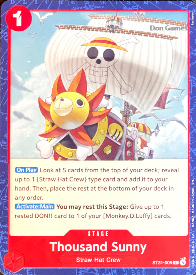 ST31-005 Thousand Sunny Stage Card