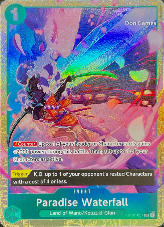 OP01-057 Paradise Waterfall Event Card Alternate Art Best Selection Vol. 1