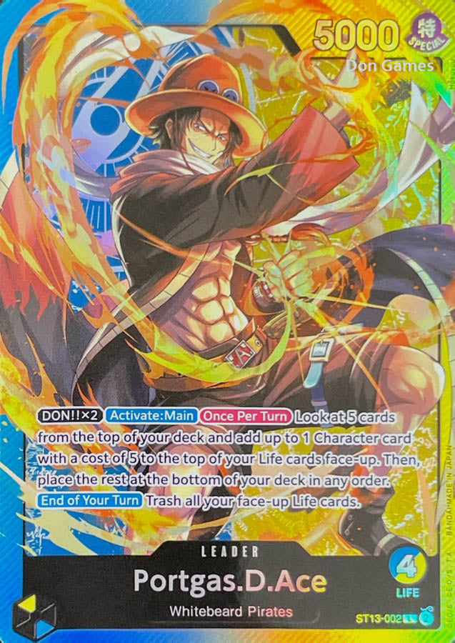 one piece card game ace leader Trading Carrying On His Will Single Card Rare But Here Said You Deserved It OP13-019 Portgas D Ace One Piece Card Game Premium Card Collection #002 PSA 10 #2 Red Blue Portgas.D.Ace Deck Guide