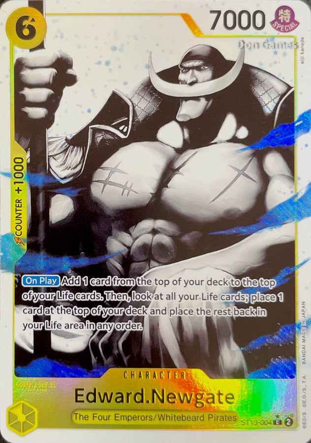 ST13-004 Edward. Newgate Character Card Alternate Art