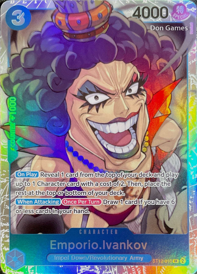 ST12-010 Emporio. Ivankov Character Card Don Games ST12-010 Emporio. Ivankov Character Card Don Games