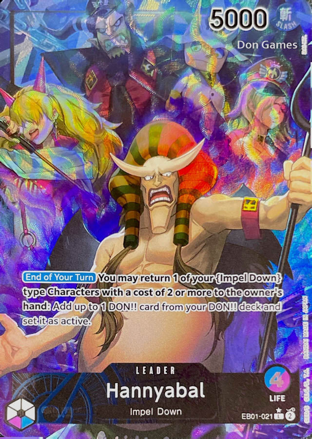 EB01-021 Hannyabal Leader Card Alternate Art