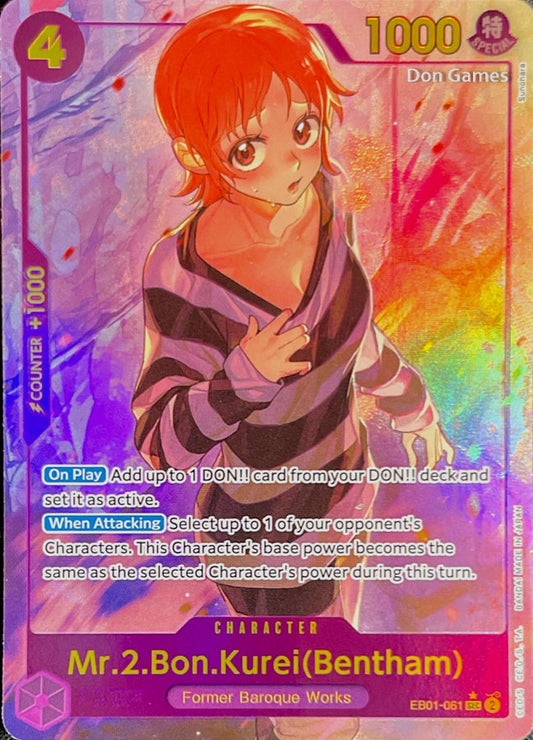 EB01-061 Mr. 2. Bon. Kurei (Bentham) Character Card Alternate Art
