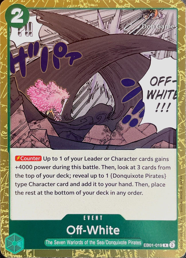 EB01-019 Off-White Event Card