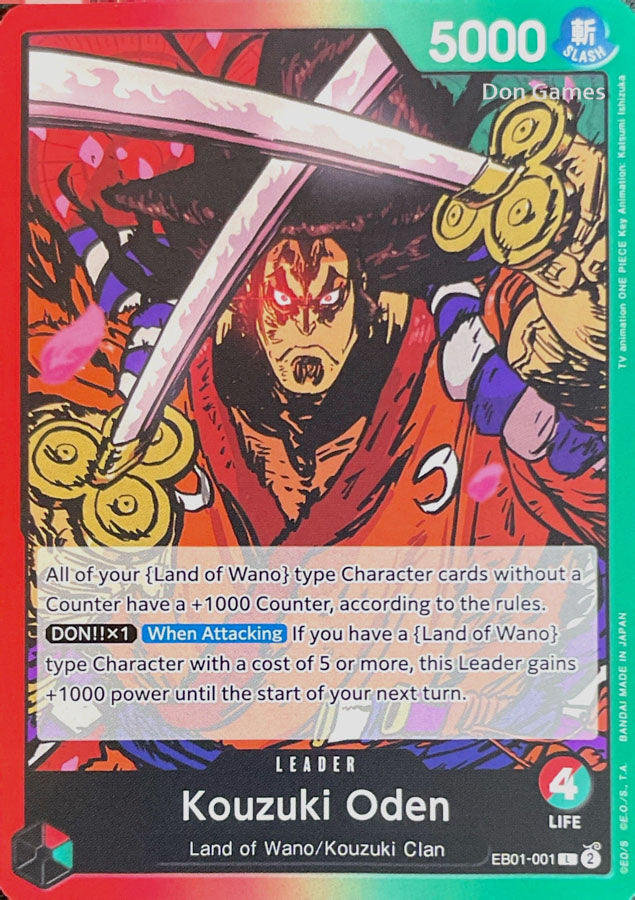 EB01-001 Kouzuki Oden Leader Card