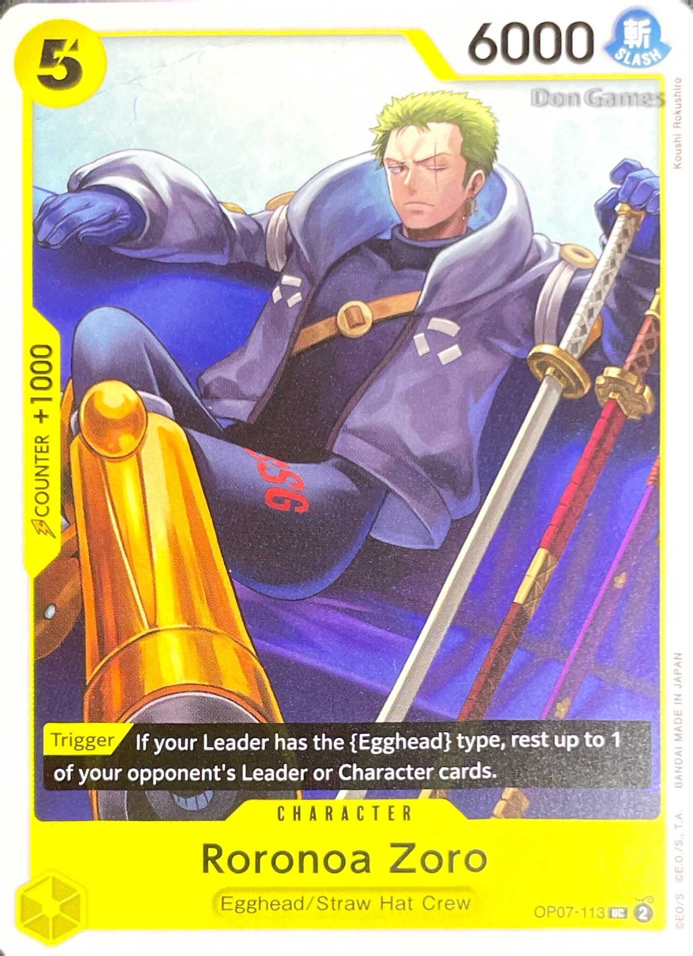 OP07-113 Roronoa Zoro Character Card
