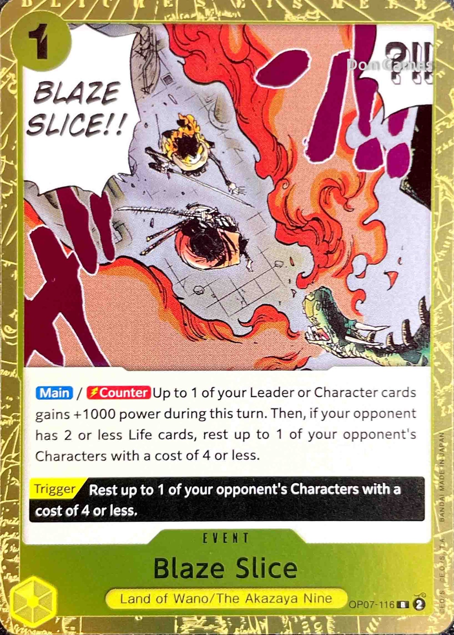 OP07-116 Blaze Slice Event Card