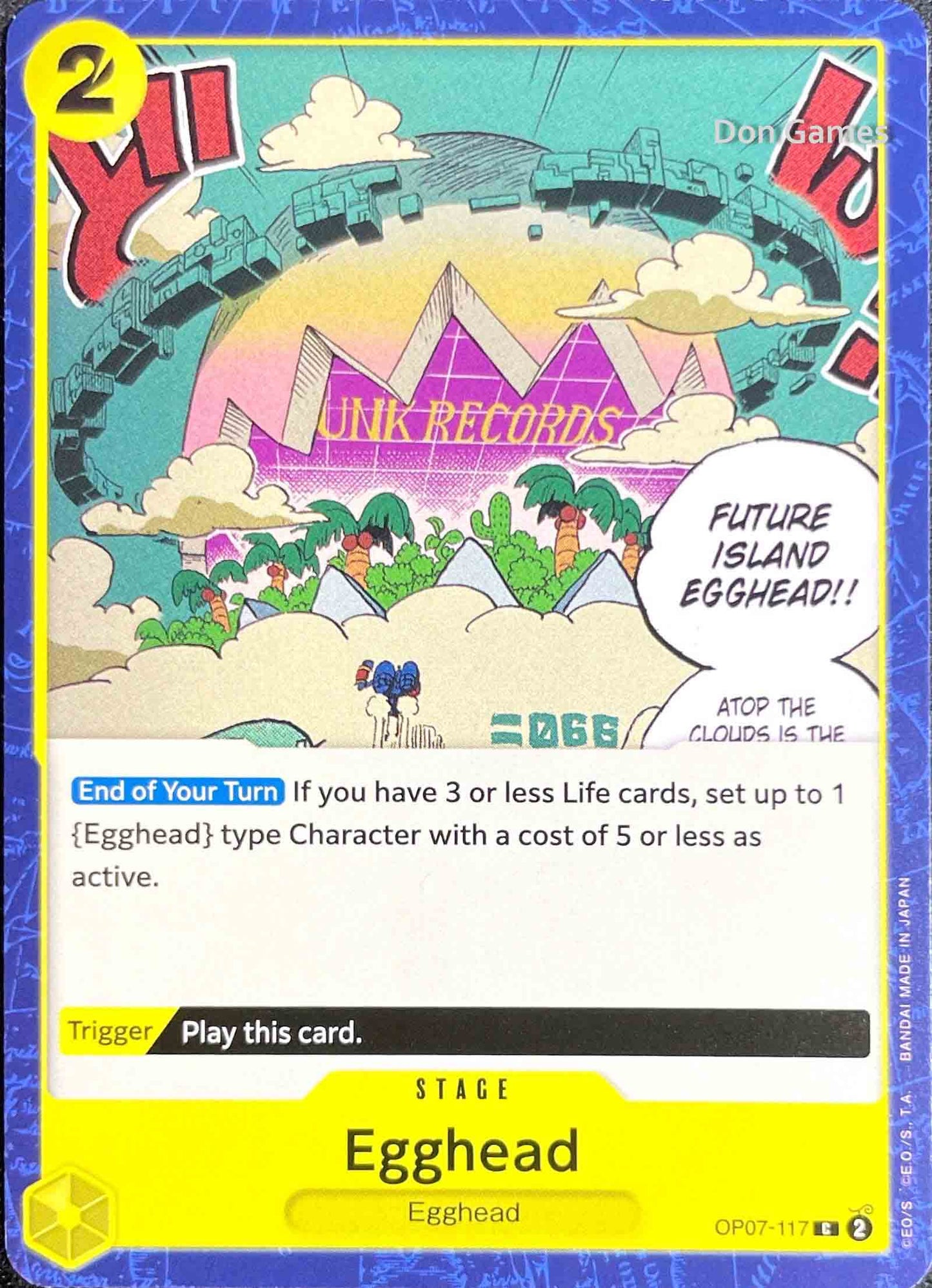 OP07-117 Egghead Stage Card