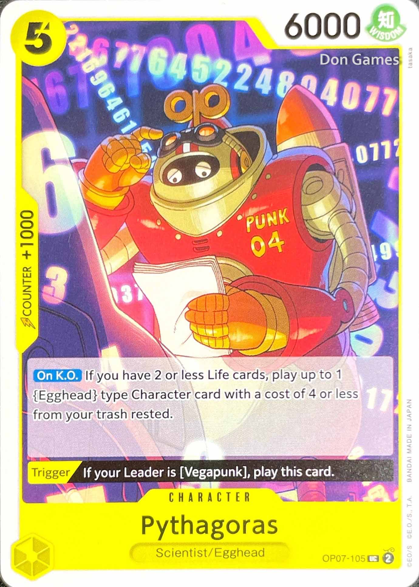 OP07-105 Pythagoras Character Card