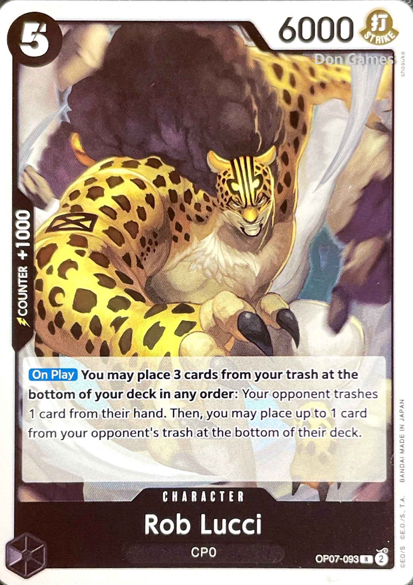 OP07-093 Rob Lucci Character Card