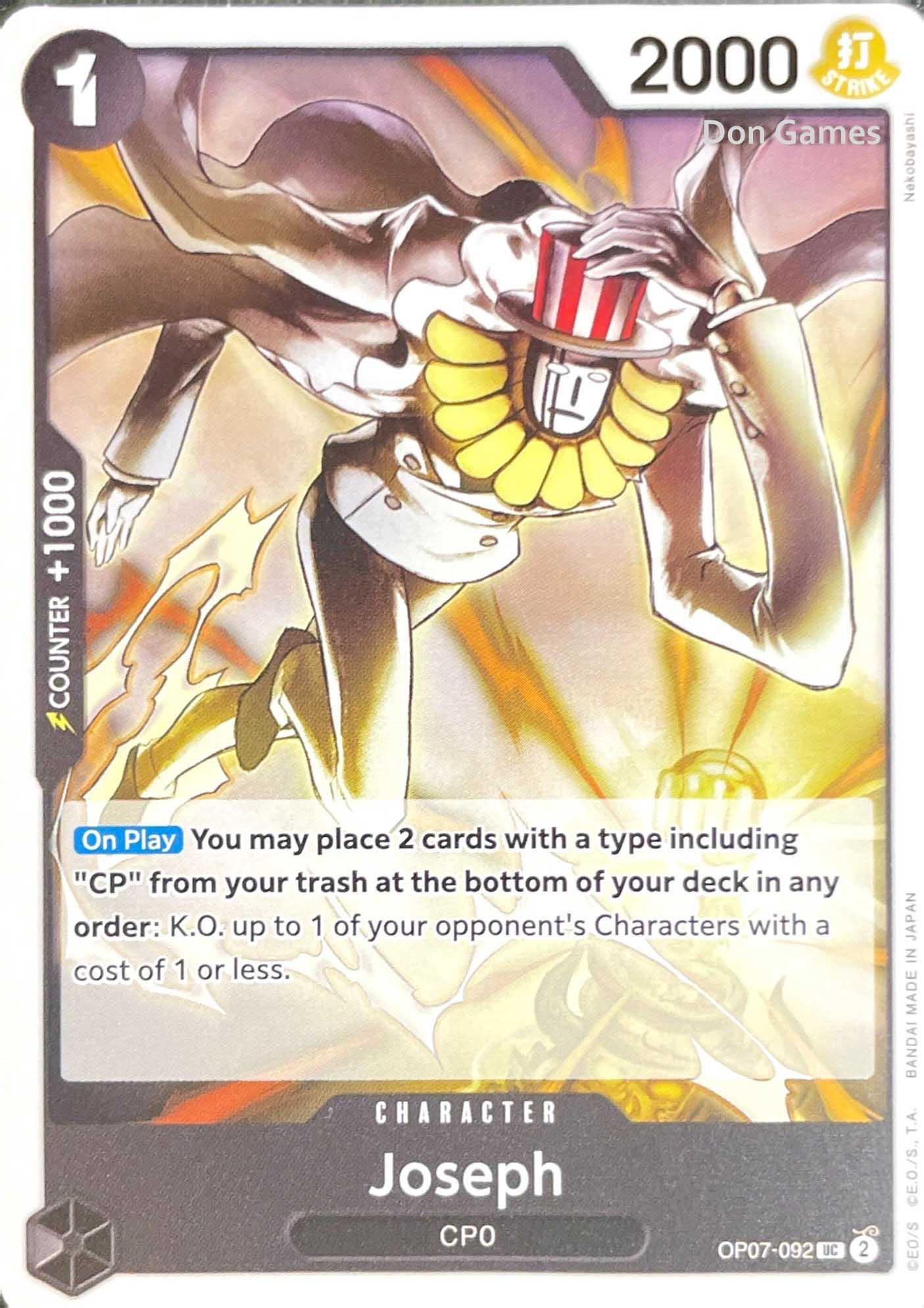 OP07-092 Joseph Character Card
