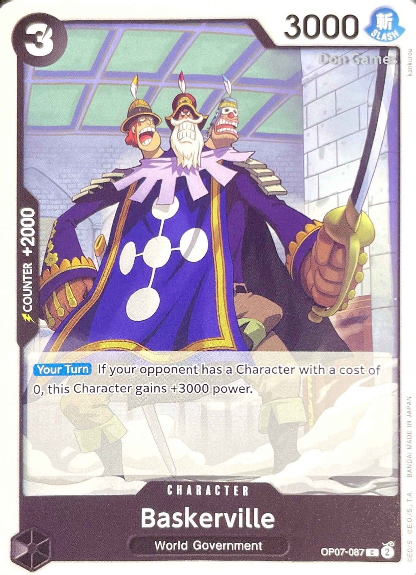 OP07-087 Baskerville Character Card