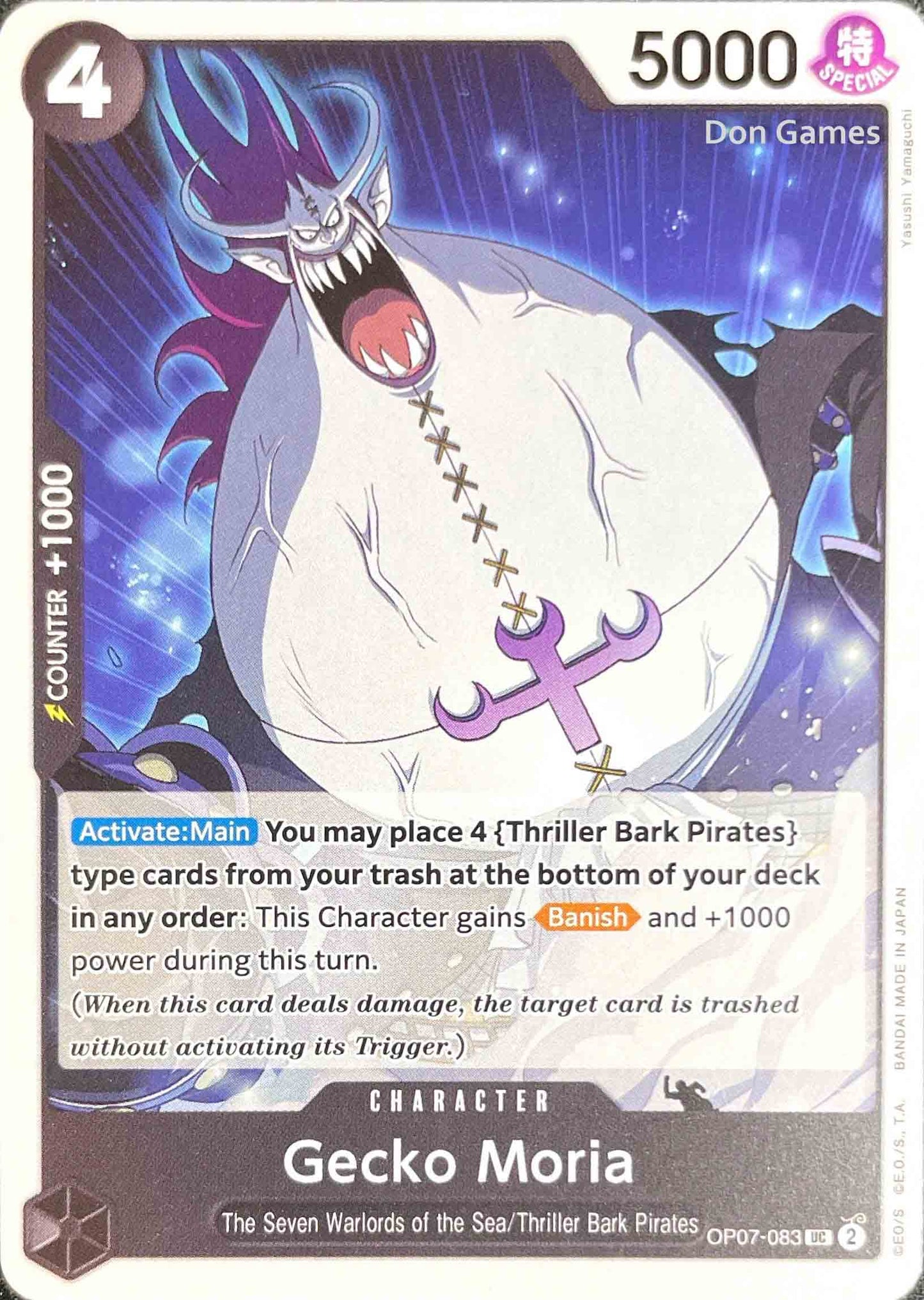 OP07-083 Gecko Moria Character Card