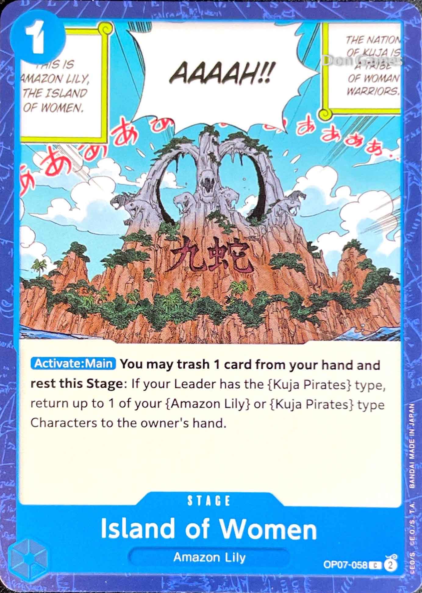 OP07-058 Island of Women Stage Card