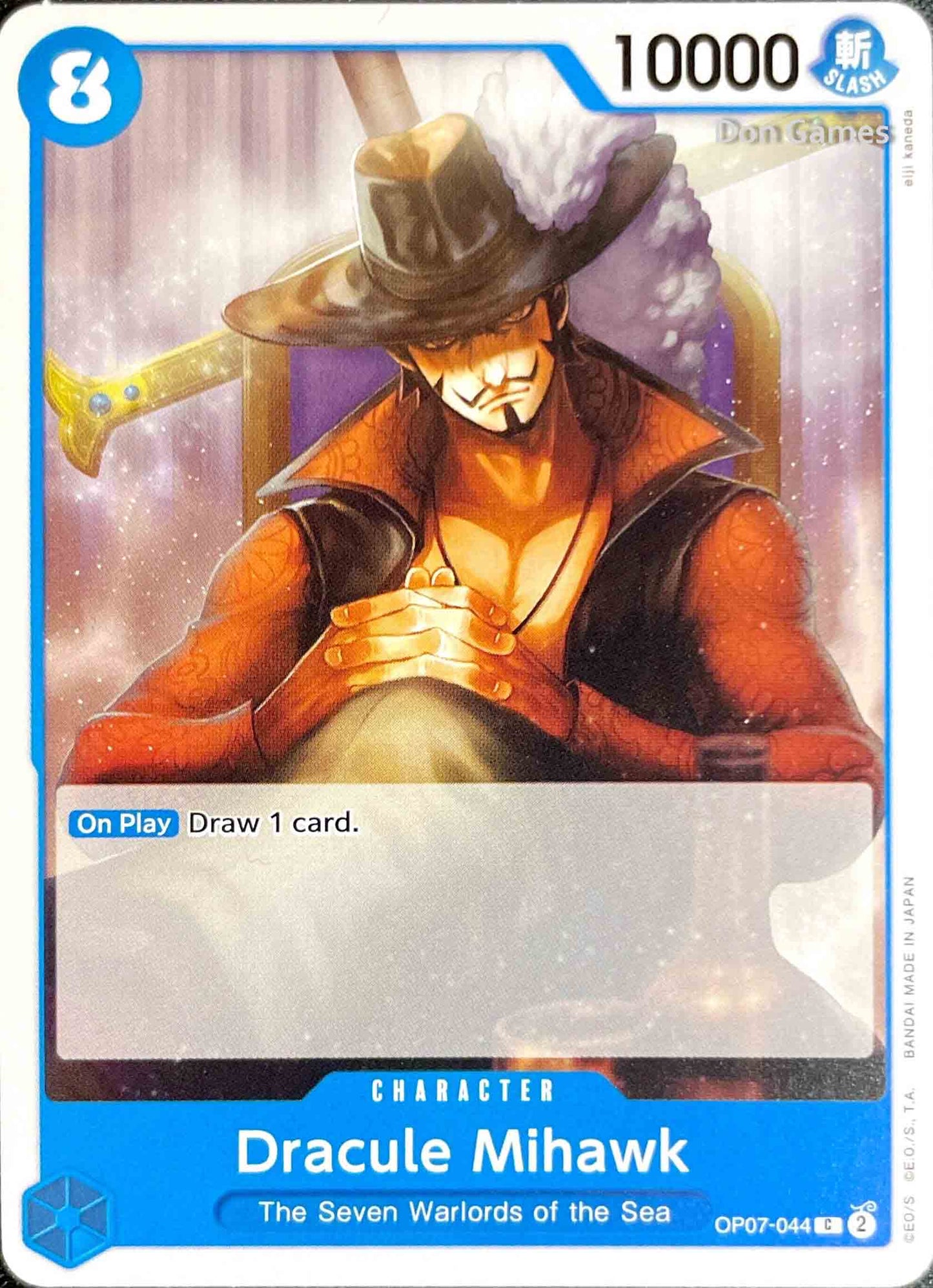 OP07-044 Dracule Mihawk Character Card