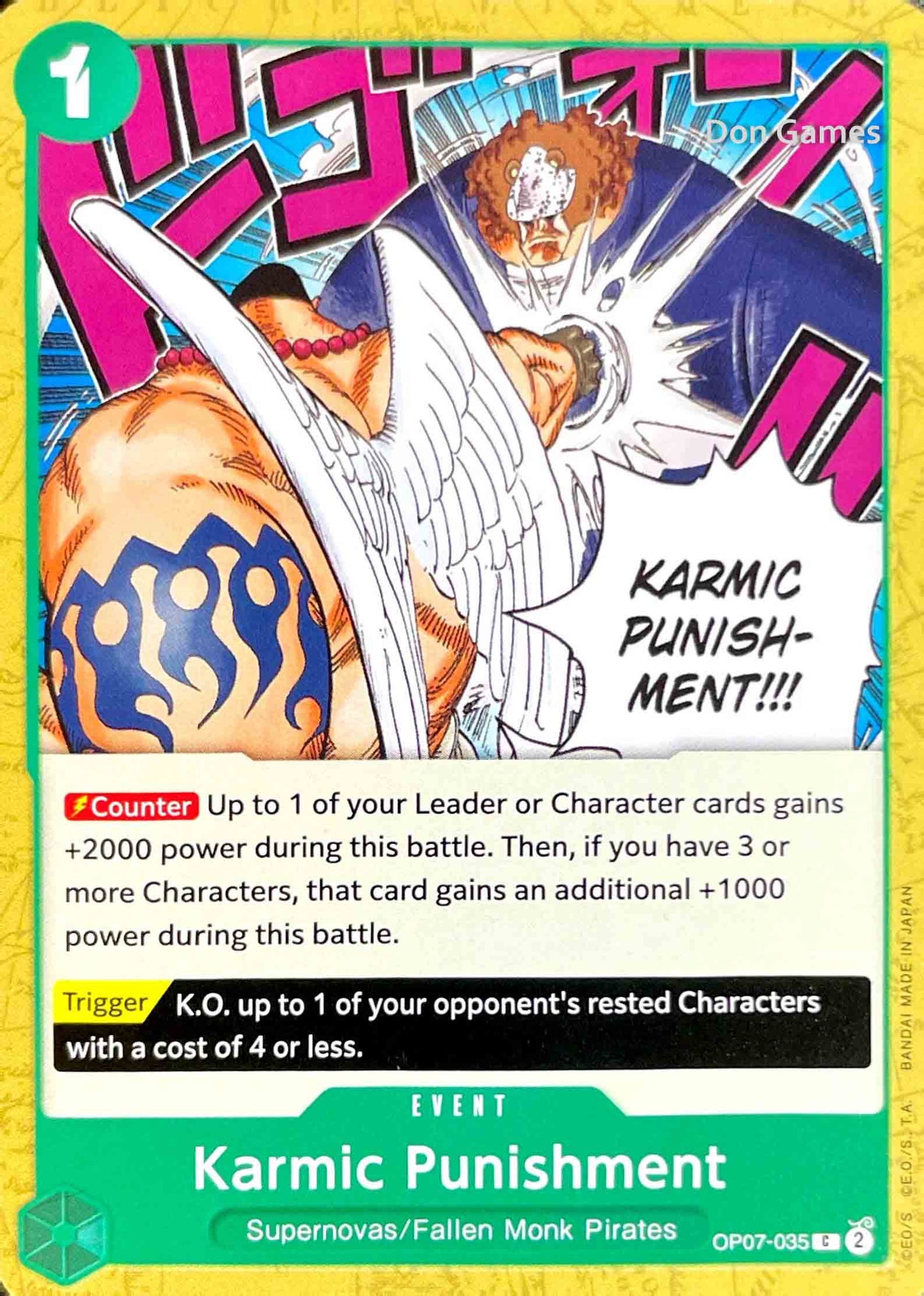 OP07-035 Karmic Punishment Event Card