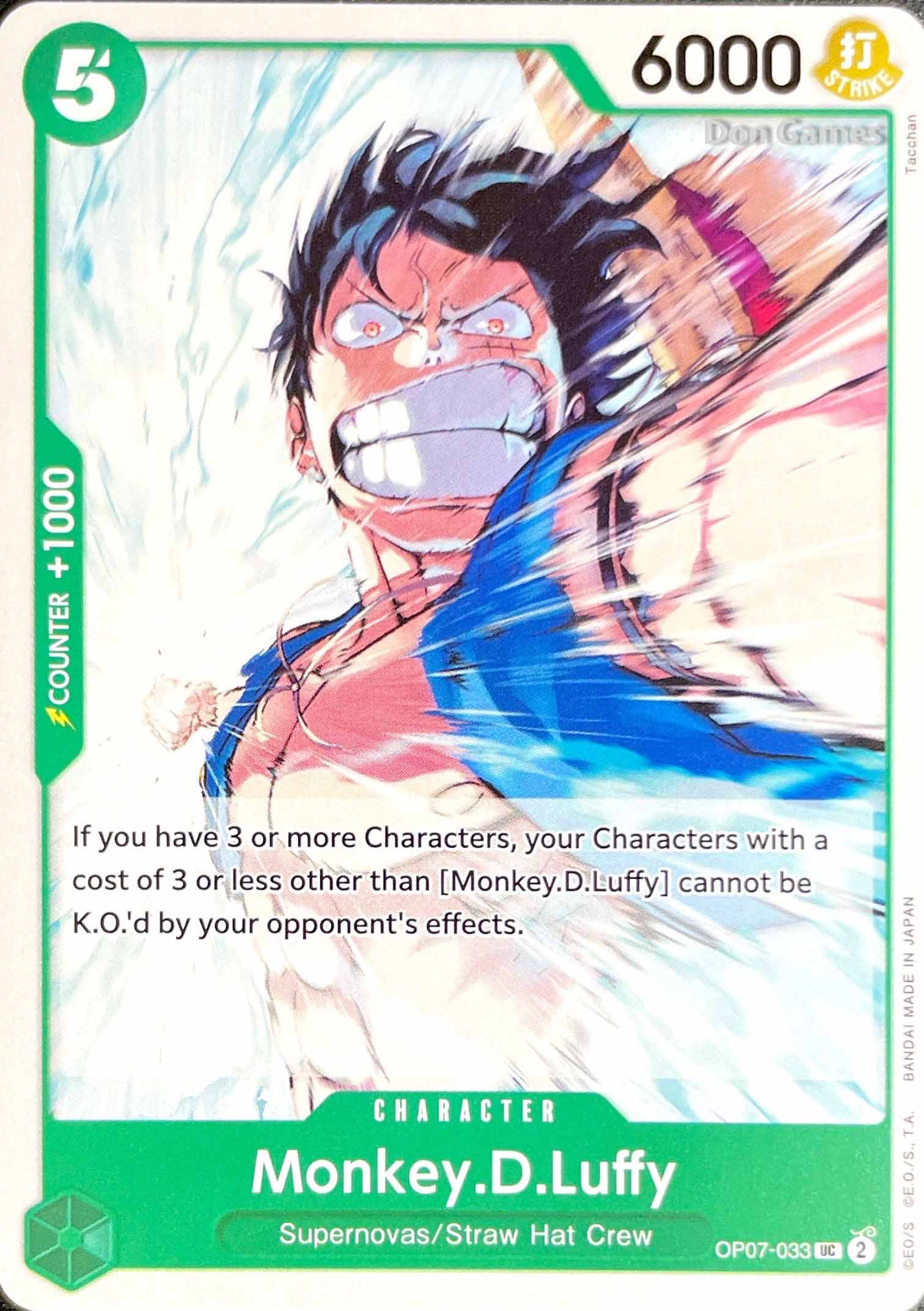 OP07-033 Monkey. D. Luffy Character Card Don Games OP07-033 Monkey. D. Luffy Character Card Don Games