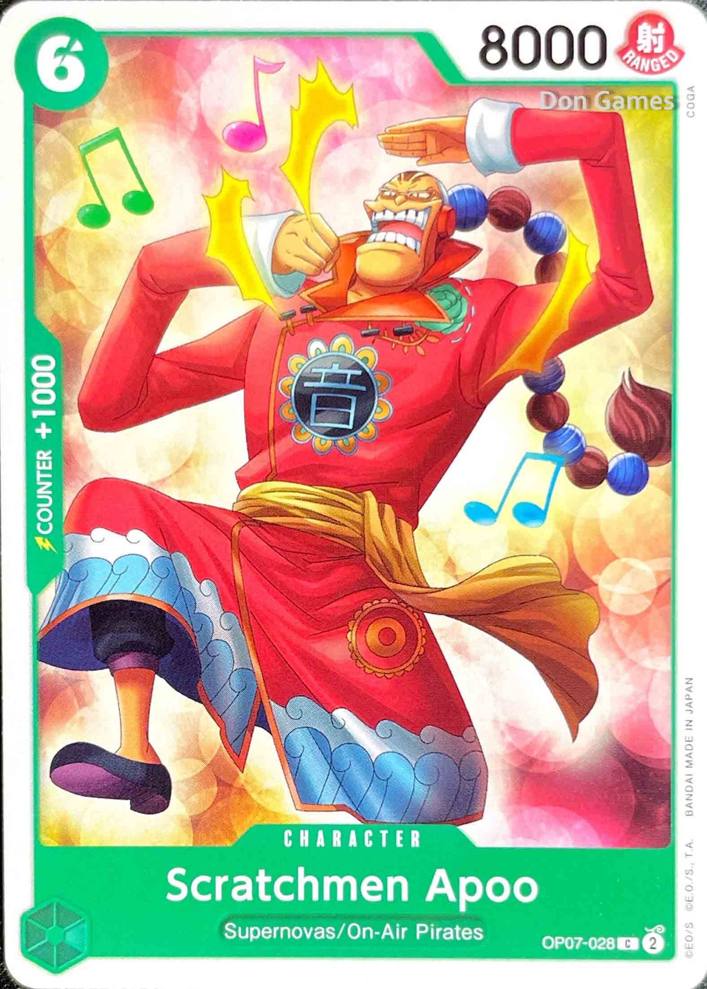 OP07-028 Scratchmen Apoo Character Card