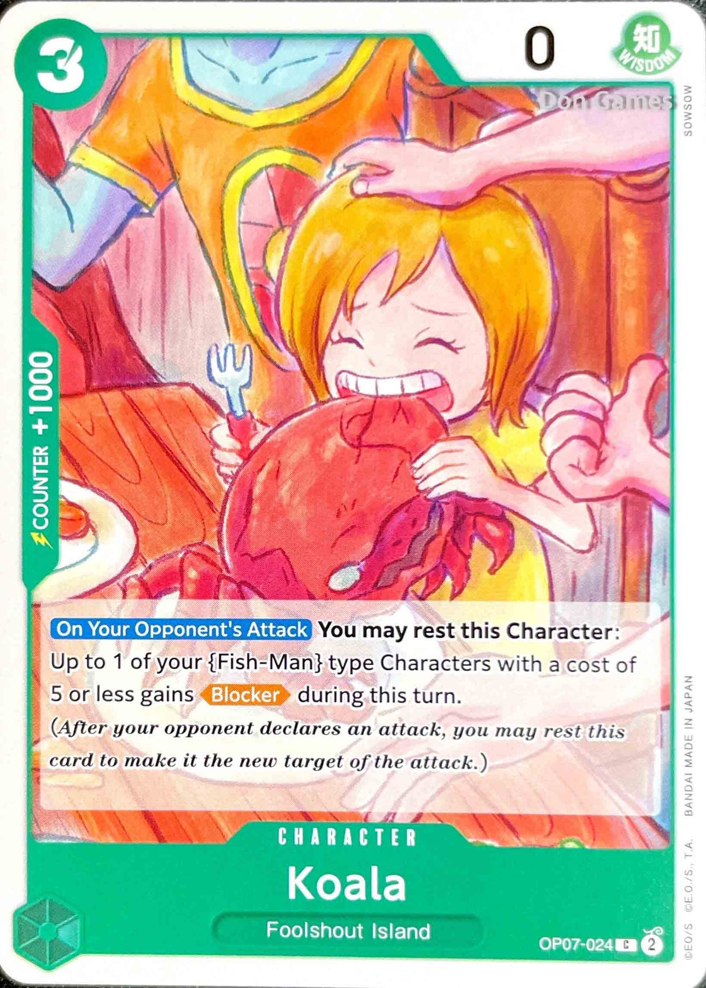 OP07-024 Koala Character Card