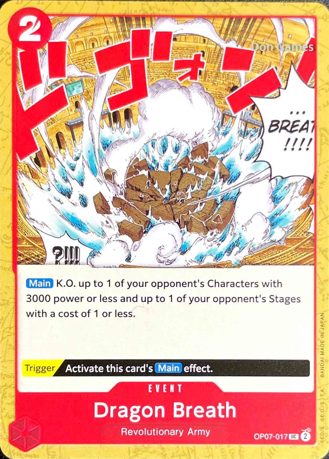 OP07-017 Dragon Breath Event Card