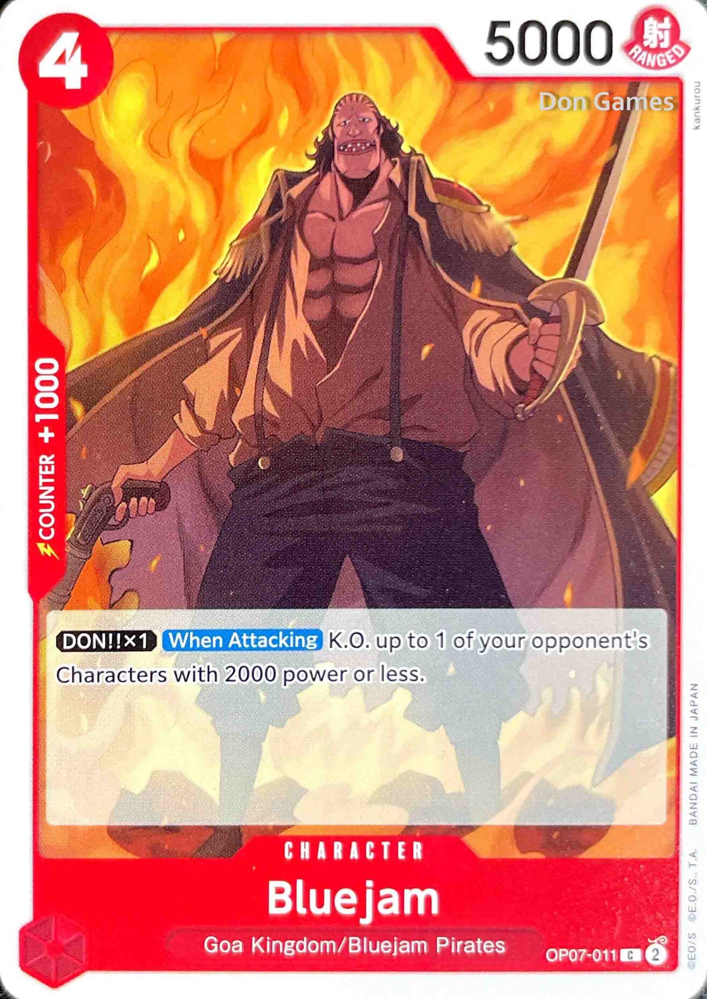 OP07-011 Bluejam Character Card