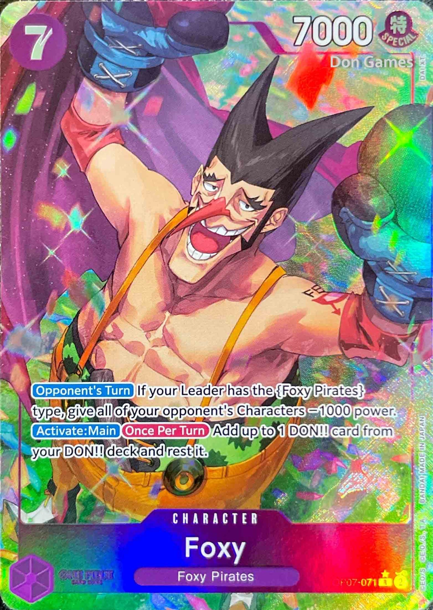OP07-071 Foxy Character Card Alternate Art