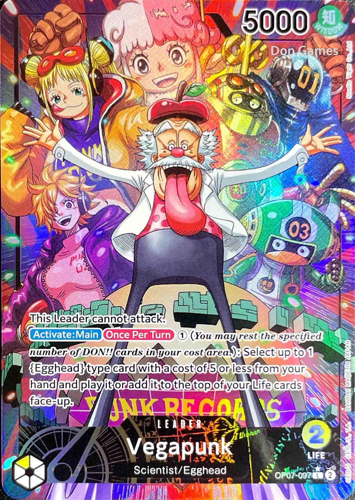 OP07-097 Vegapunk Leader Card Alternate Art
