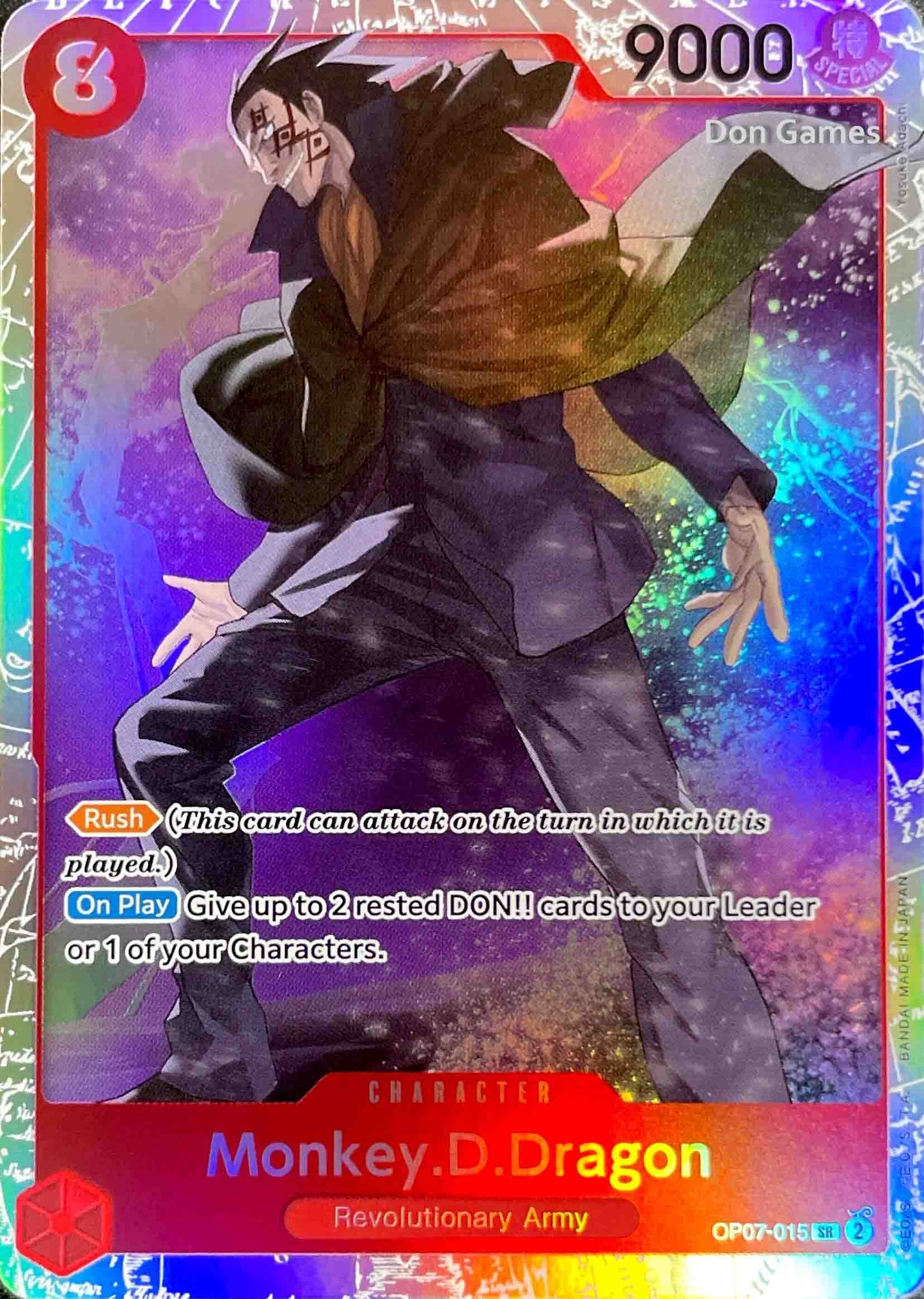 OP07-015 Monkey.D.Dragon Character Card