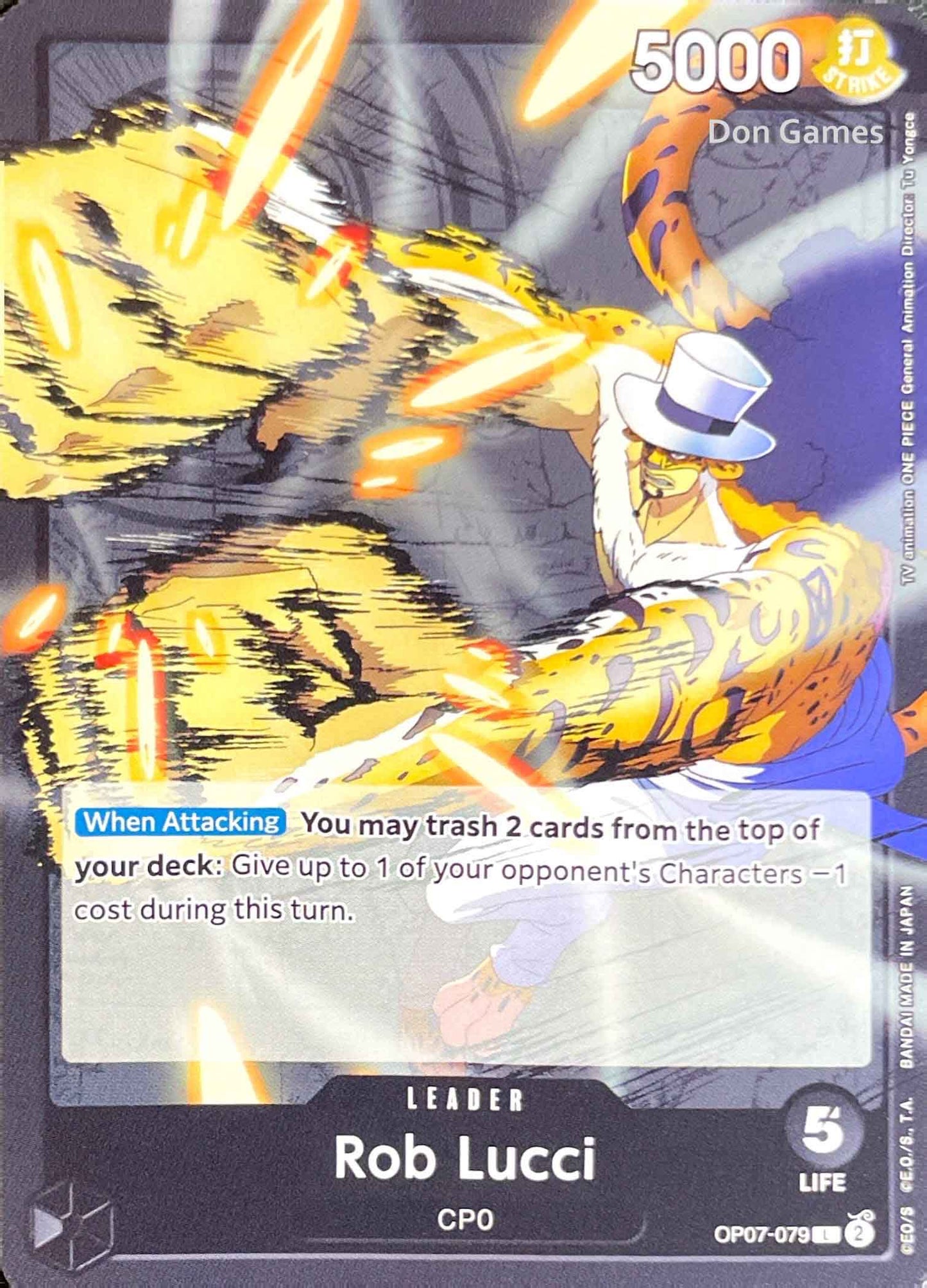 OP07-079 Rob Lucci Leader Card