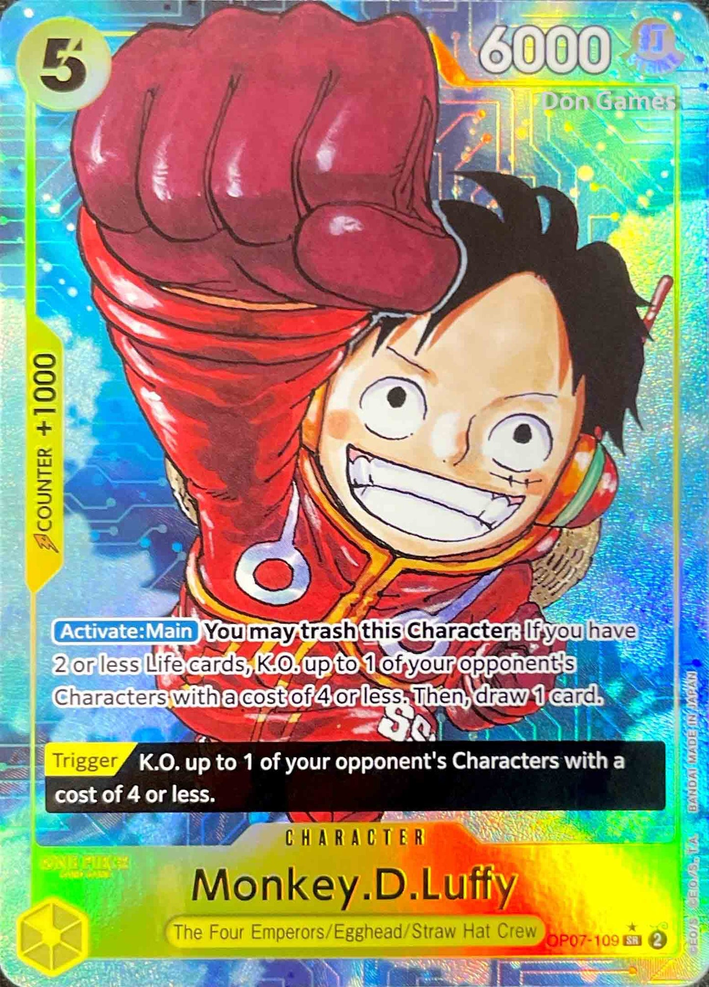 OP07-109 Monkey. D. Luffy Character Card Alternate Art