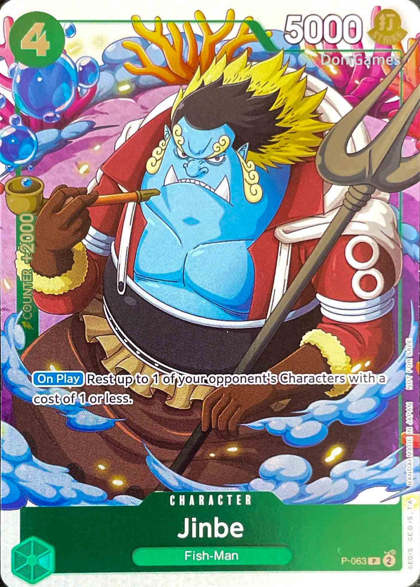 P-063 Jinbe Character Card Event Pack Vol. 4 Promo