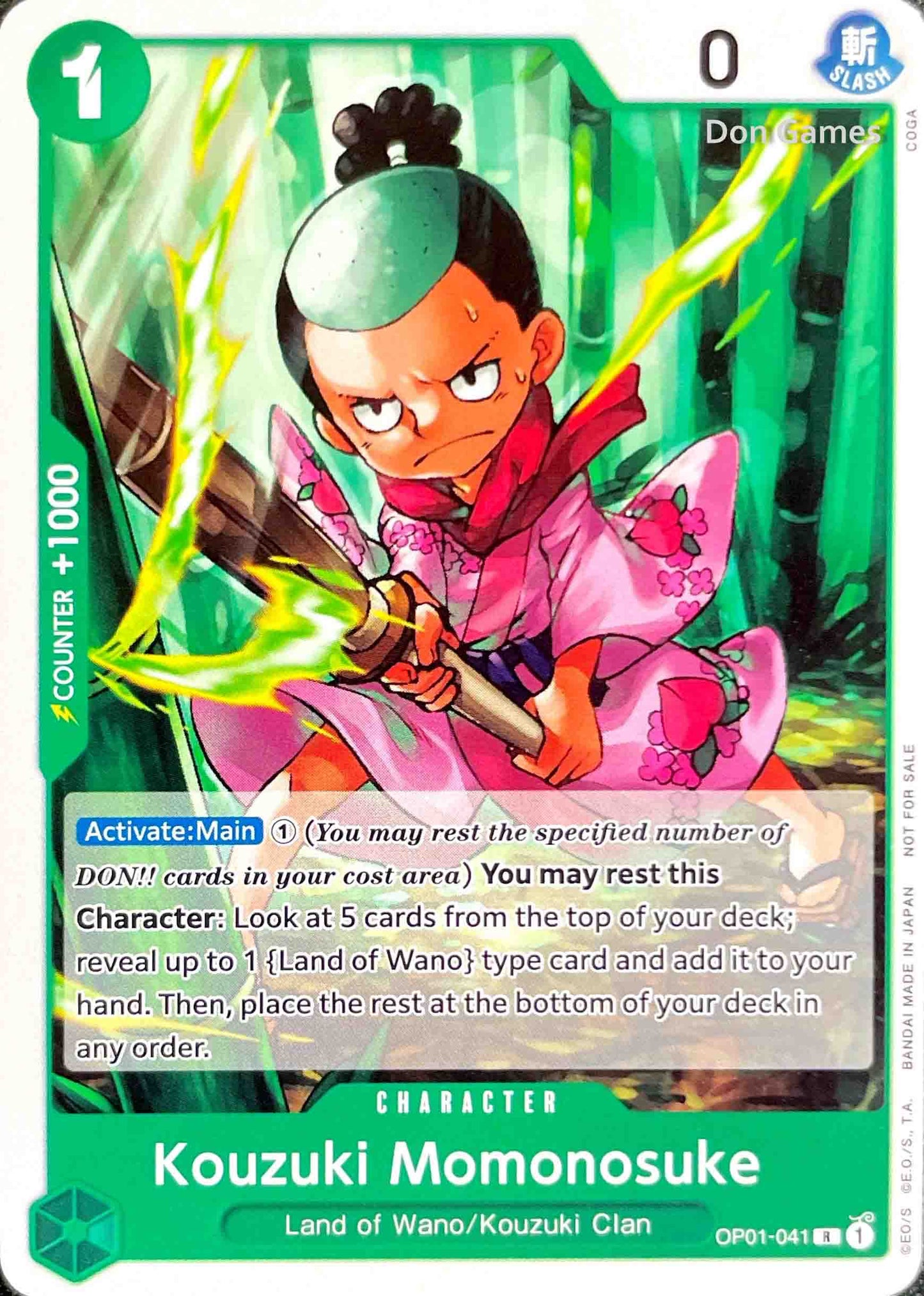 OP01-041 Kouzuki Momonosuke Character Tournament Pack Vol. 7 Promo