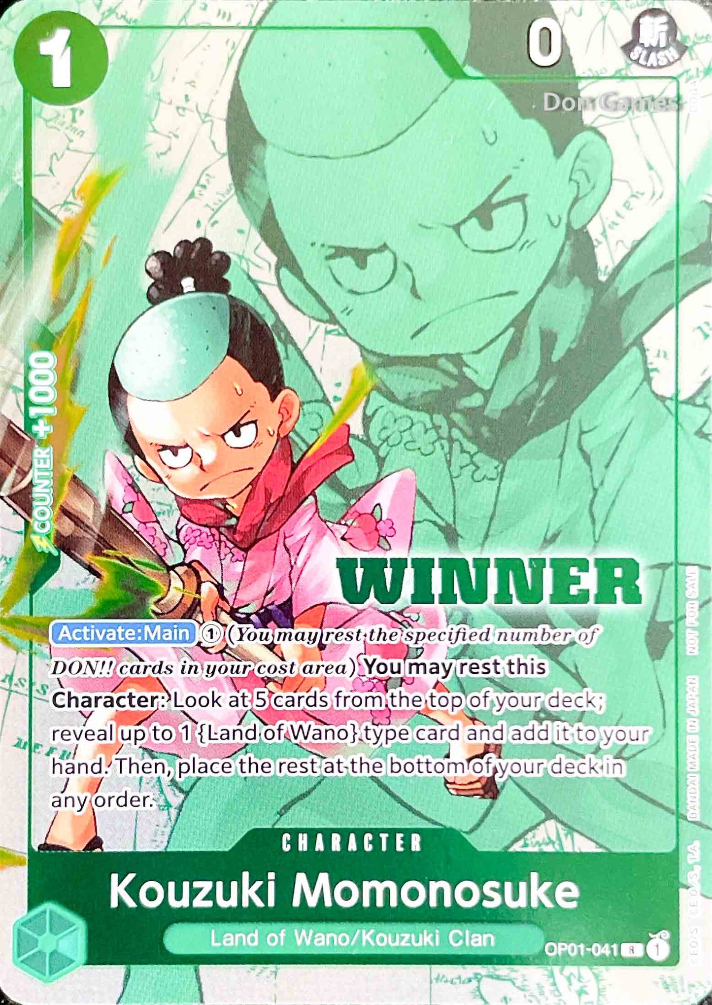 OP01-041 Kouzuki Momonosuke Character Winner Pack Vol. 7 Promo