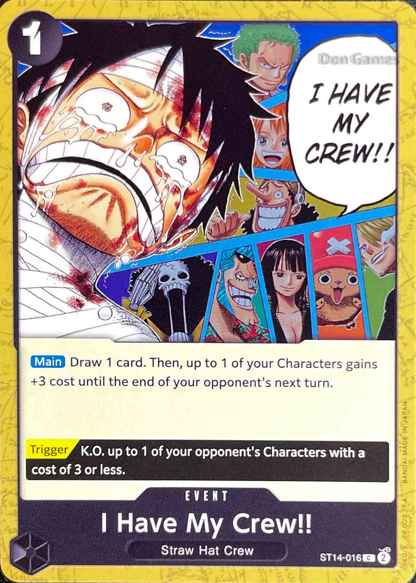 ST14-016 I Have My Crew!! Event Card