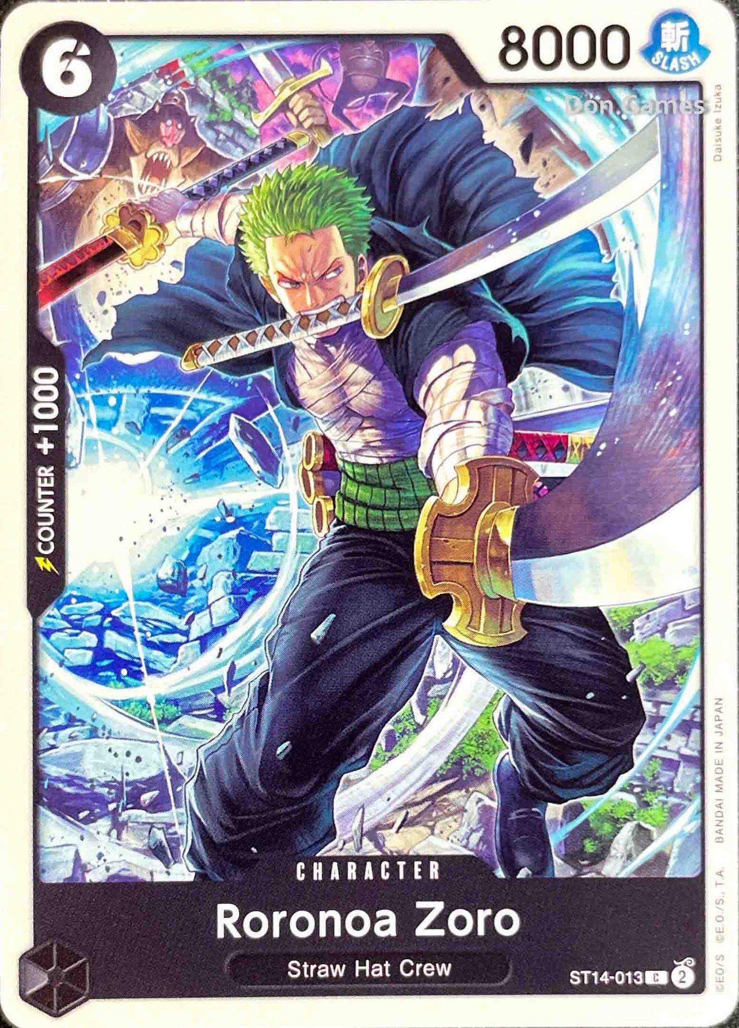 ST14-013 Roronoa Zoro Character Card