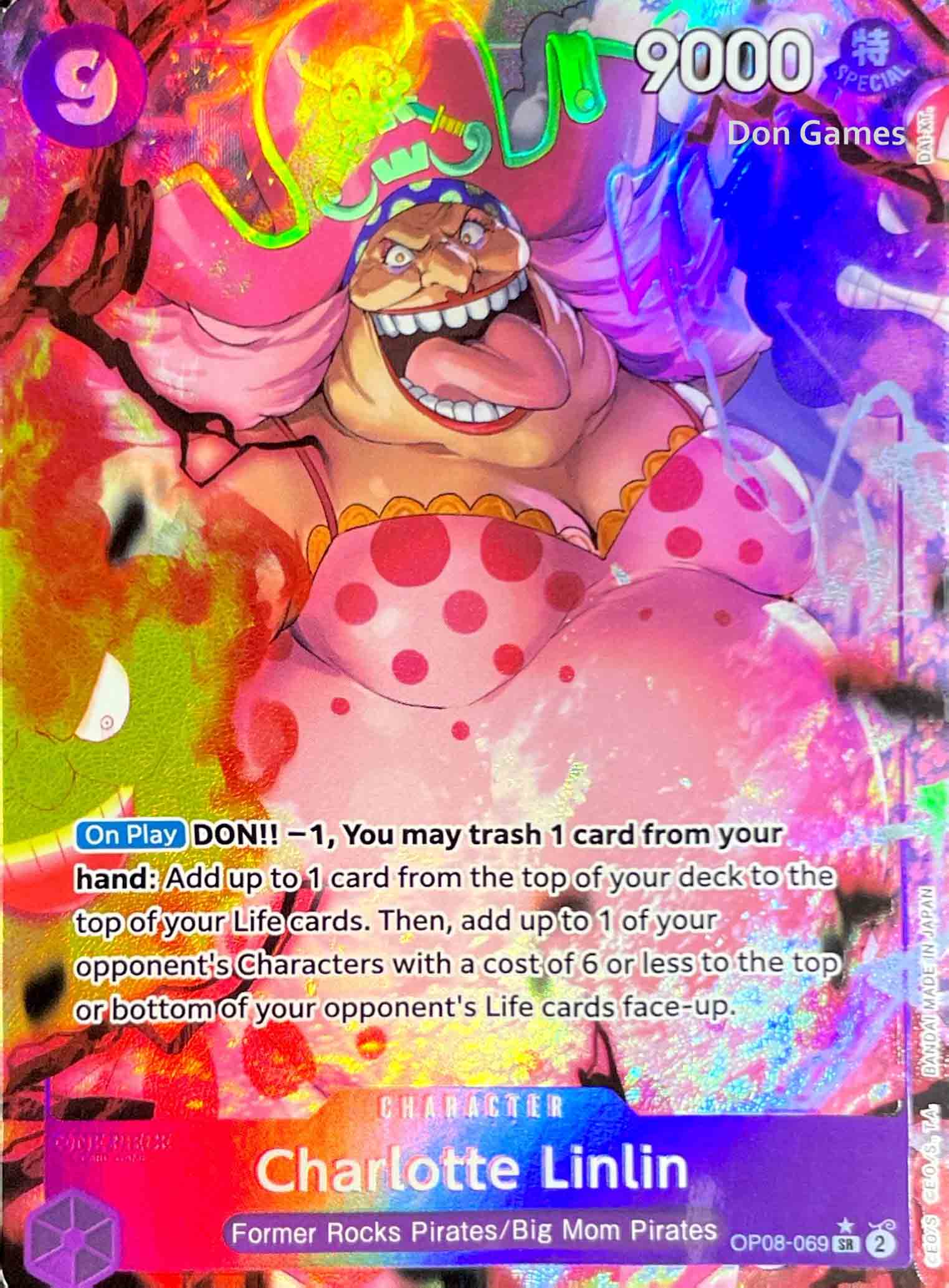 OP08-069 Charlotte Linlin Character Card Alternate Art Don Games OP08-069 Charlotte Linlin Character Card Alternate Art Don Games