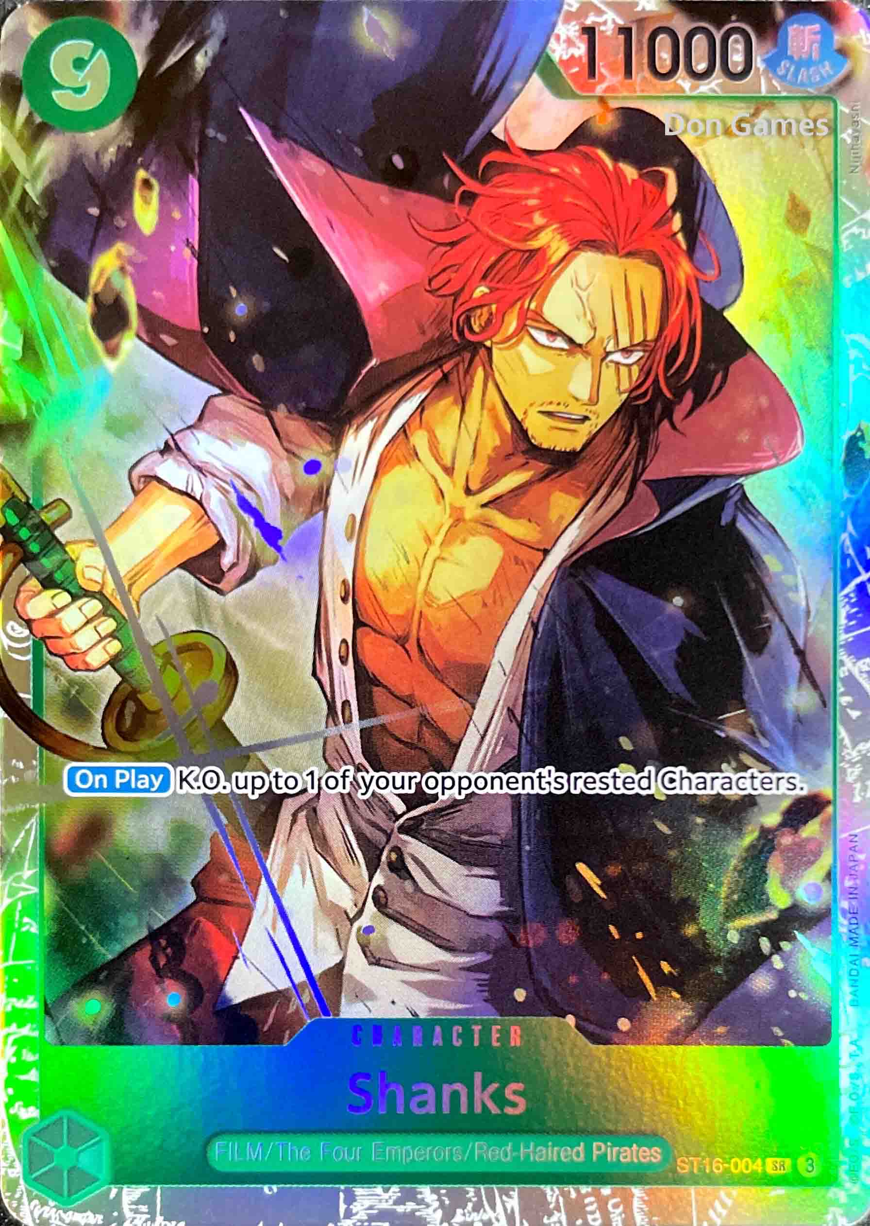 ST16-004 Shanks Character Card ST16-004 Shanks Character Card