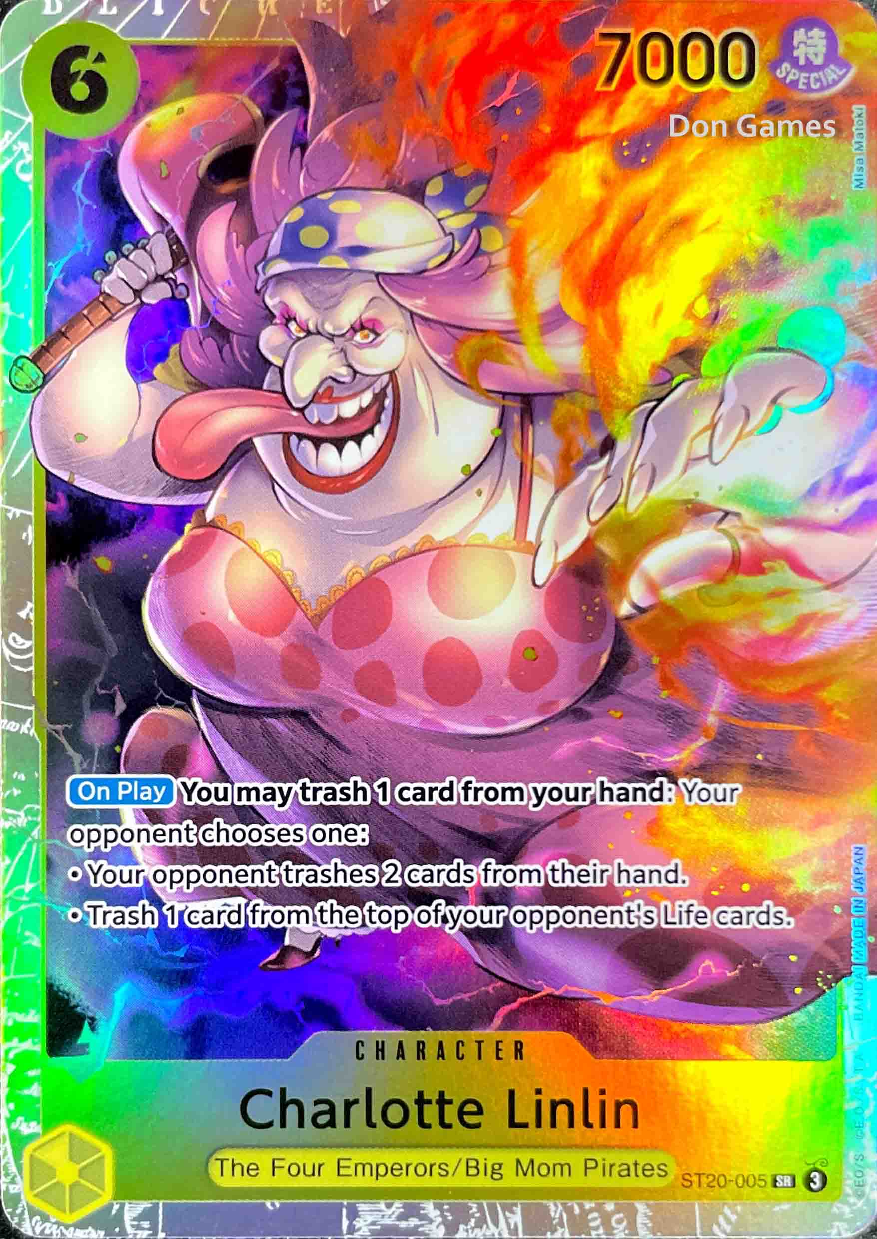 ST20-005 Charlotte Linlin Character Card Don Games ST20-005 Charlotte Linlin Character Card Don Games