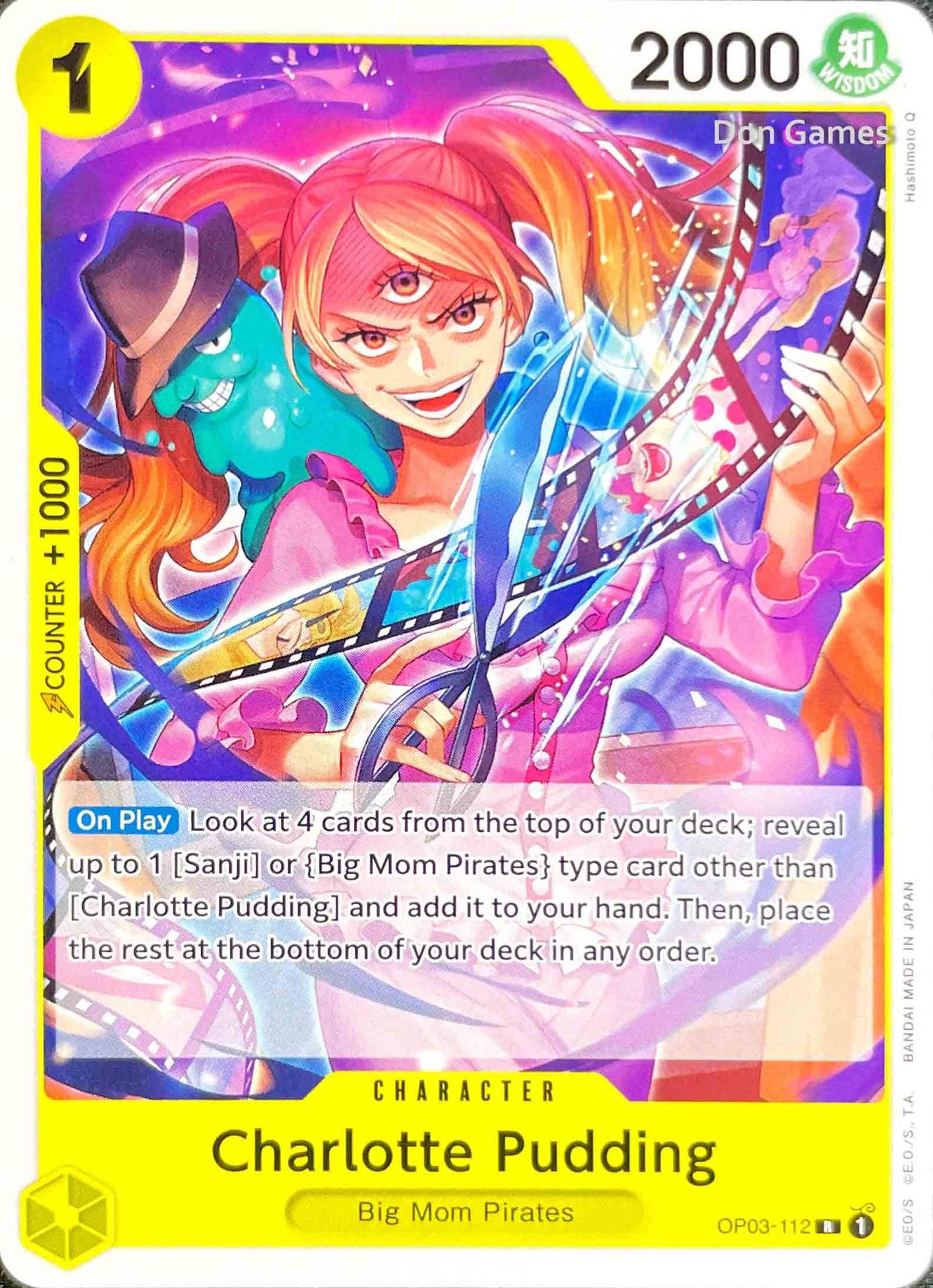 OP03-112 Charlotte Pudding Character Card Non-Foil