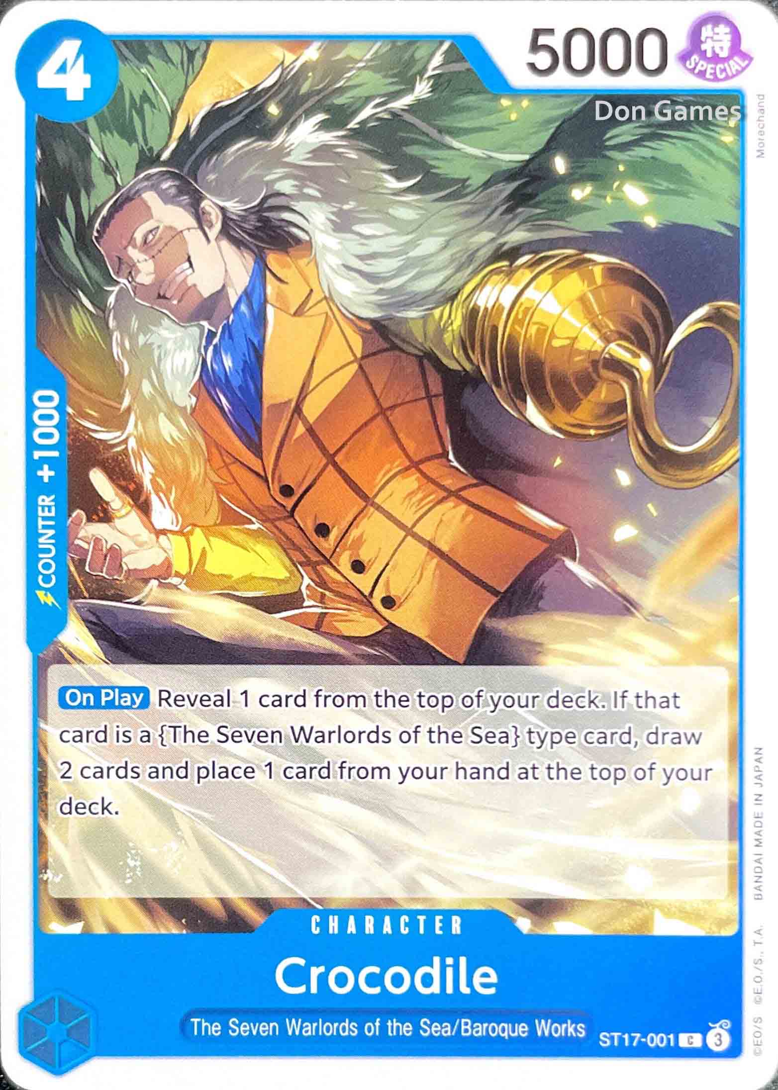 ST17-001 Crocodile Character Card Don Games ST17-001 Crocodile Character Card Don Games