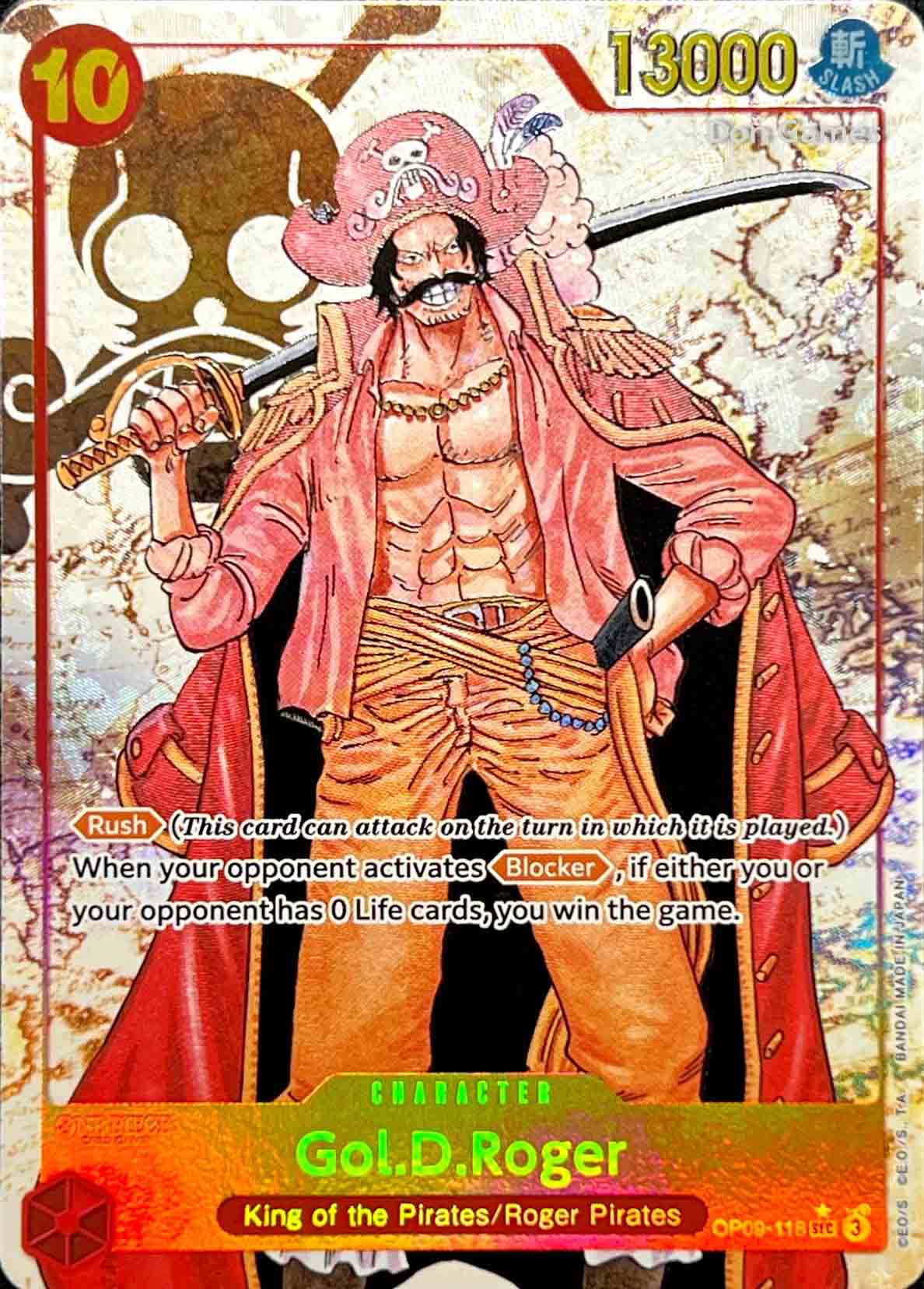 OP09-118 Gol. D. Roger Character Card Alternate Art