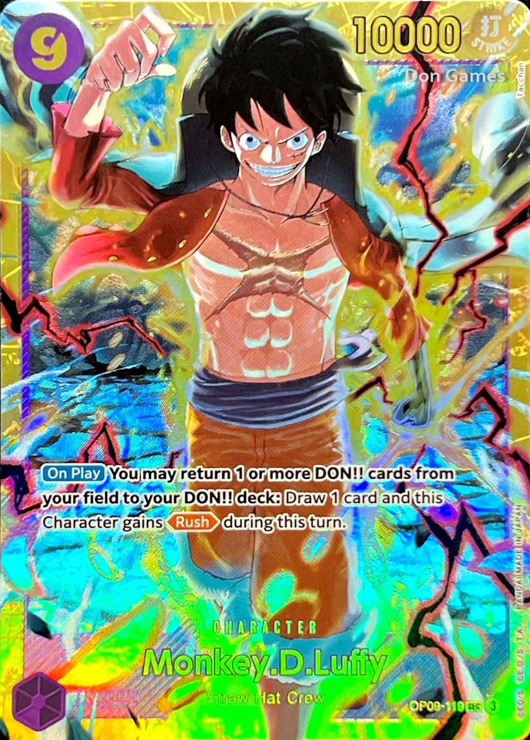 CCC 10 Gold ONE PIECE MONKEY D. LUFFY OP09-119 MANGA ALTART CCC 10 Gold ONE PIECE MONKEY D. LUFFY OP09-119 MANGA ALTART