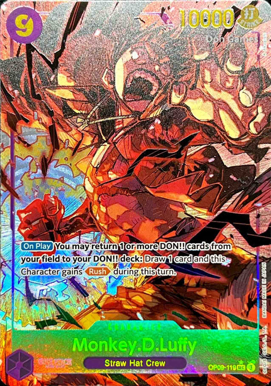 OP09-119 Monkey. D. Luffy Character Card Alternate Art