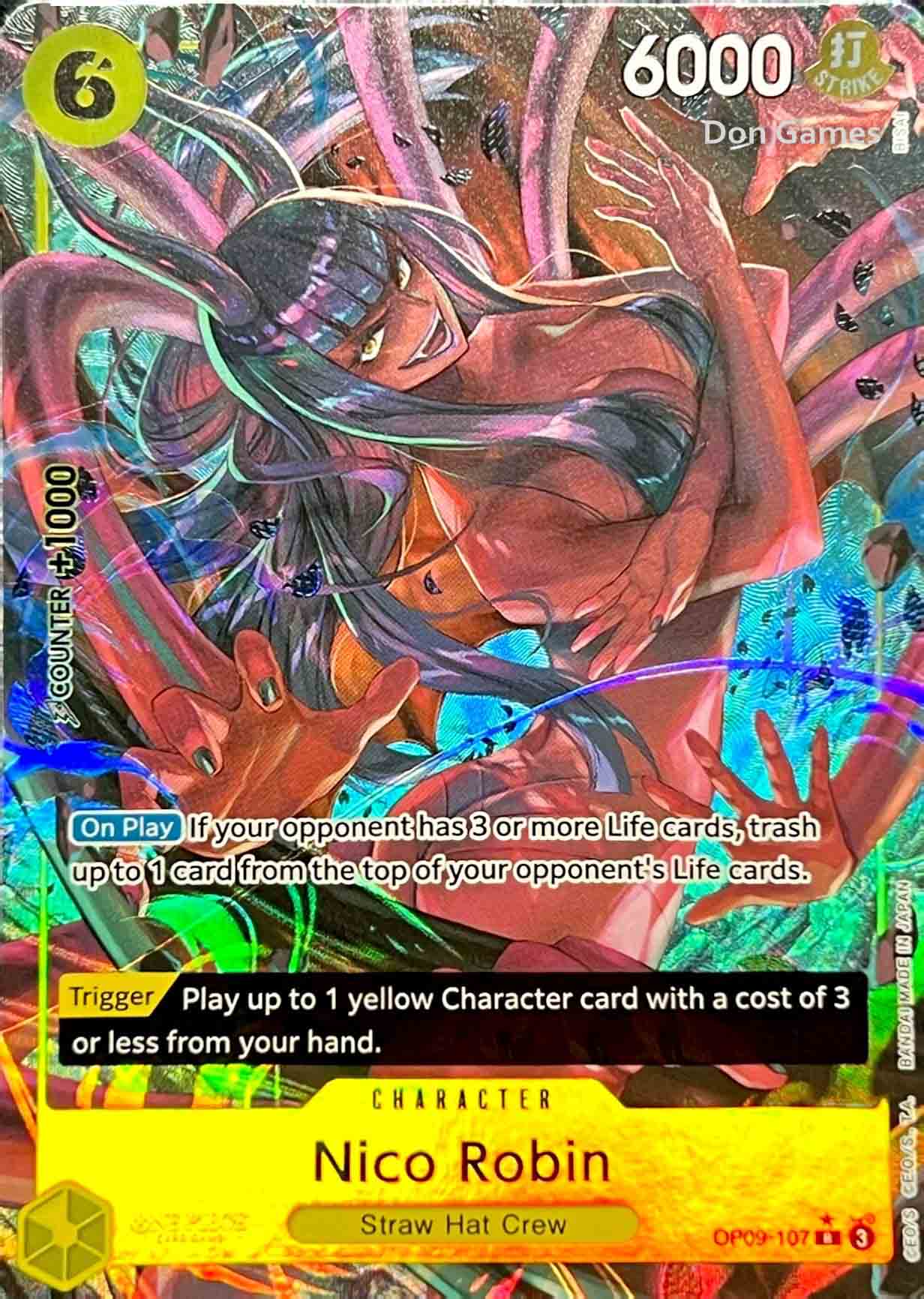 OP09-107 Nico Robin Character Card Alternate Art