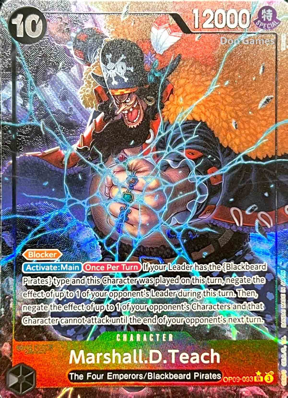 OP09-093 Marshall. D. Teach Character Card Alternate Art