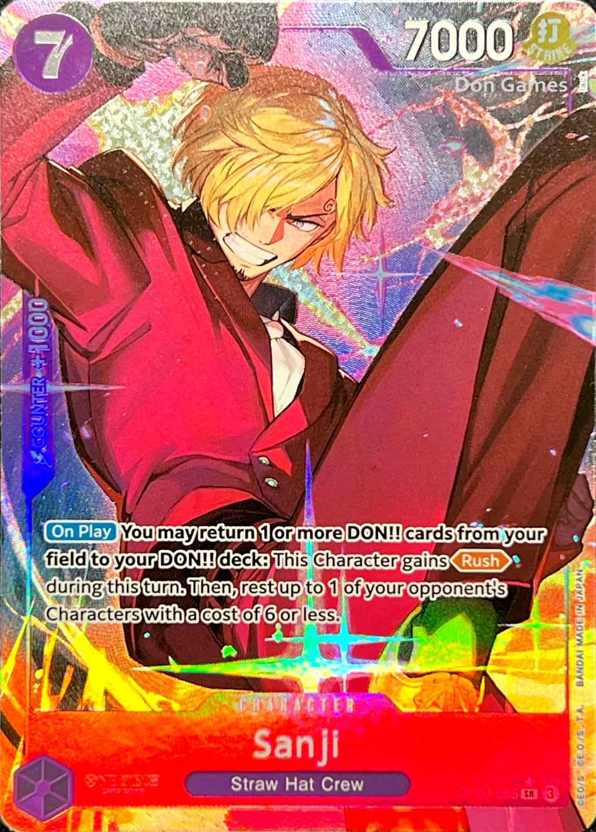 OP09-065 Sanji Character Card Alternate Art
